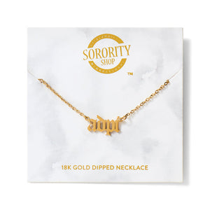 Old English Style Sorority Necklace