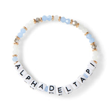 Load image into Gallery viewer, Glass Beaded Sorority Name Bracelet