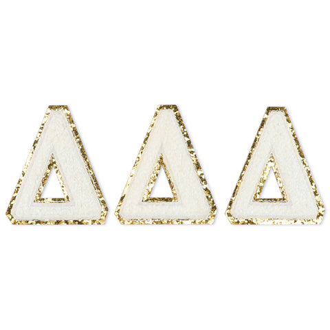 Greek Chenille Letters - White