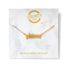 Load image into Gallery viewer, Old English Style Sorority Necklace