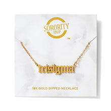 Load image into Gallery viewer, Old English Style Sorority Necklace