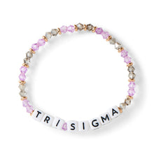 Load image into Gallery viewer, Glass Beaded Sorority Name Bracelet