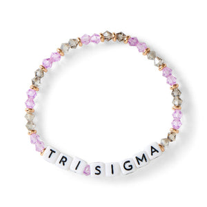 Glass Beaded Sorority Name Bracelet