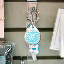 Load image into Gallery viewer, Chevron Circle Keychain