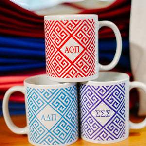 Greek Key Pattern Mug