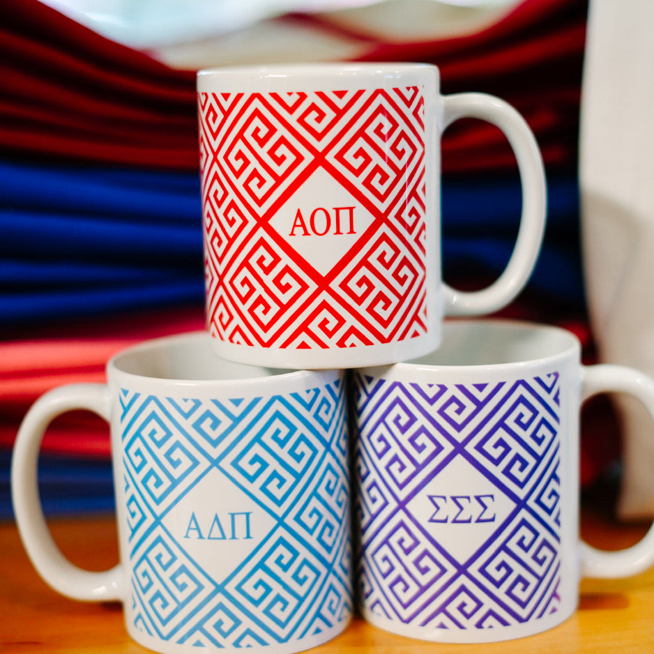 Greek Key Pattern Mug