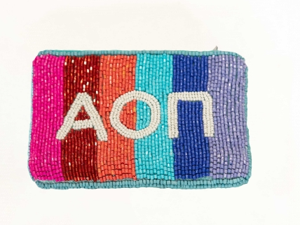 Sorority Beaded Pouch