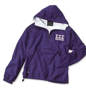 Charles River Rain Jacket w/ Sorority Monogram